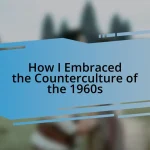 How I Embraced the Counterculture of the 1960s