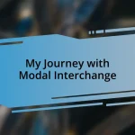 My Journey with Modal Interchange